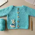 Simple Playdays Cardigan Pattern step 3 - details and accessories