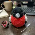 Bullfinch Amigurumi Pattern step 3 - details and accessories