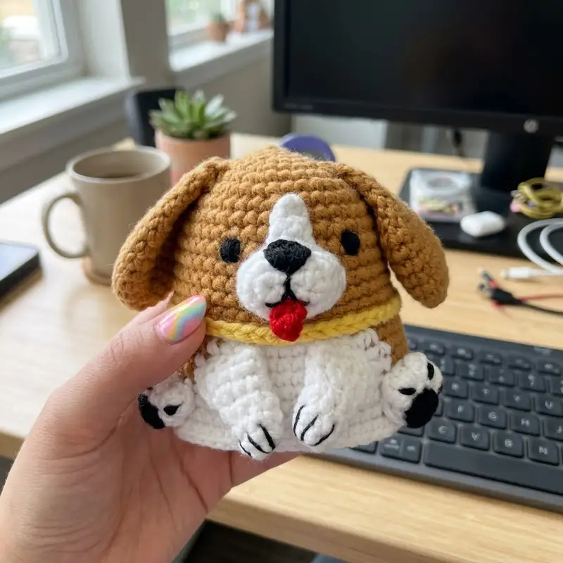 Complimentary Intermediate crochet pattern: Beagle Dog Amigurumi Pattern - Simple to follow guide