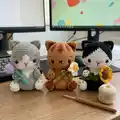 The Cats and Flowers Amigurumi Pattern step 3 - details and accessories