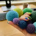 Ball of (almost) any size Amigurumi Pattern step 2 - assembly progress