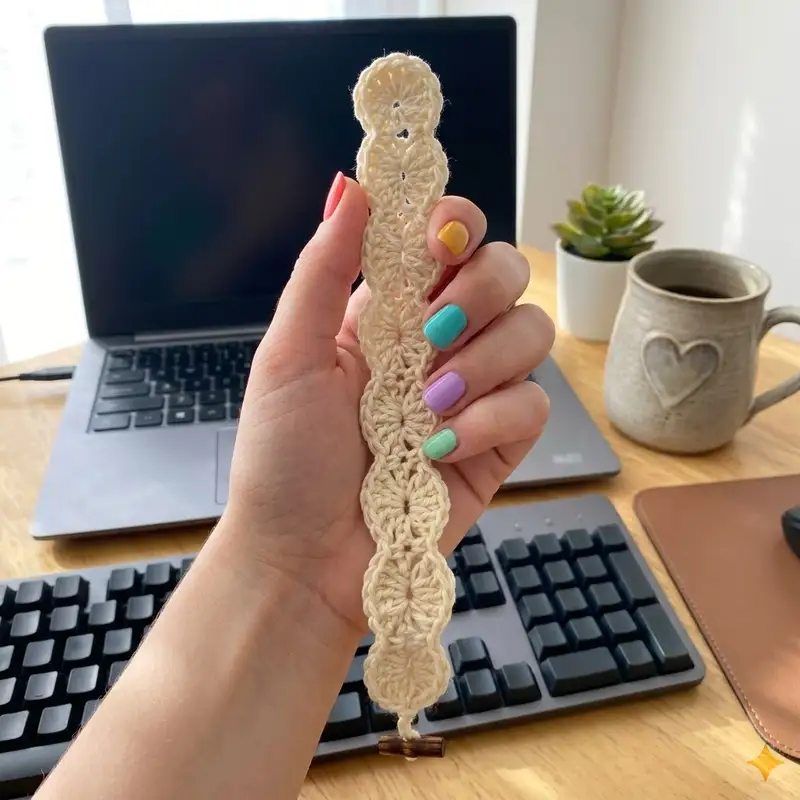 Complimentary Beginner Friendly crochet pattern: Very Shelley Bookmark Pattern - Simple to follow guide