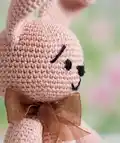 Bunny Crochet Pattern #105 Amigurumi Pattern step 2 - assembly progress