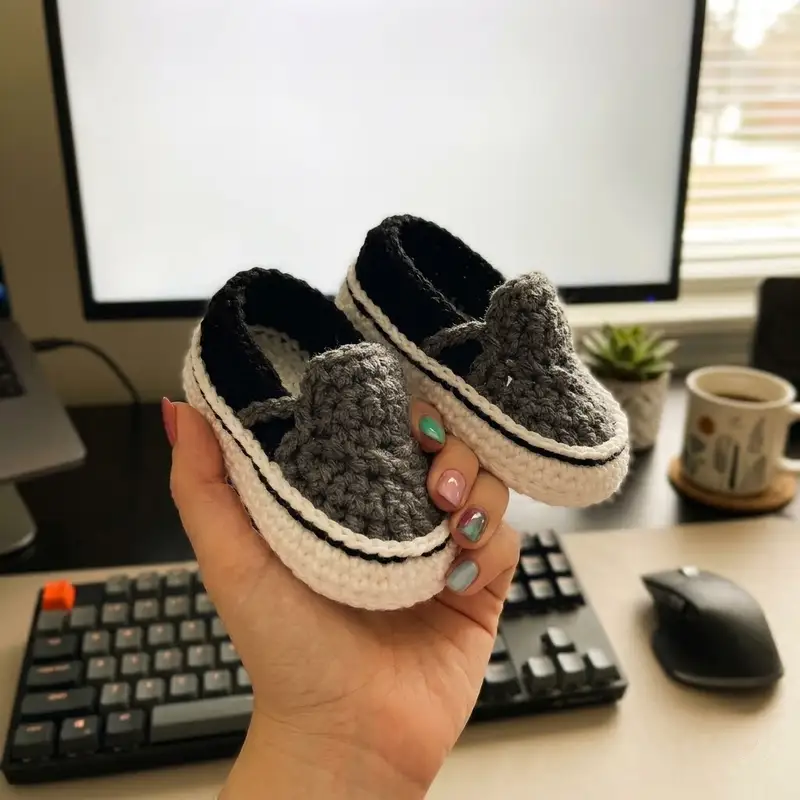 Complimentary Intermediate crochet pattern: Modern sneakers Pattern - Simple to follow guide