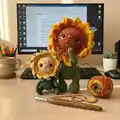 Baby Sunflower Amigurumi Pattern step 3 - details and accessories