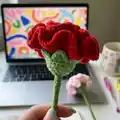 Carnation Flower Pattern step 2 - assembly progress