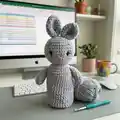 Bunny Hand Puppet Amigurumi Pattern step 3 - details and accessories