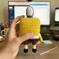 Square Sponge Amigurumi Pattern step 4 - final assembly and finishing