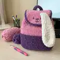 Plush Backpack Bunny Amigurumi Pattern step 3 - details and accessories