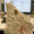 Delilah Boho Bag Pattern step 2 - assembly progress