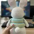 Bunny Stacking Toy Amigurumi Pattern step 4 - final assembly and finishing