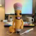 Bobby the Pencil Amigurumi Pattern step 3 - details and accessories
