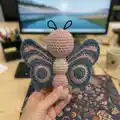 Ava the Butterfly Amigurumi Pattern step 4 - final assembly and finishing