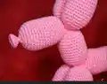 Niahs Balloon Dog Amigurumi Pattern step 2 - assembly progress