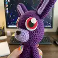 Bonnie Amigurumi Pattern step 2 - assembly progress