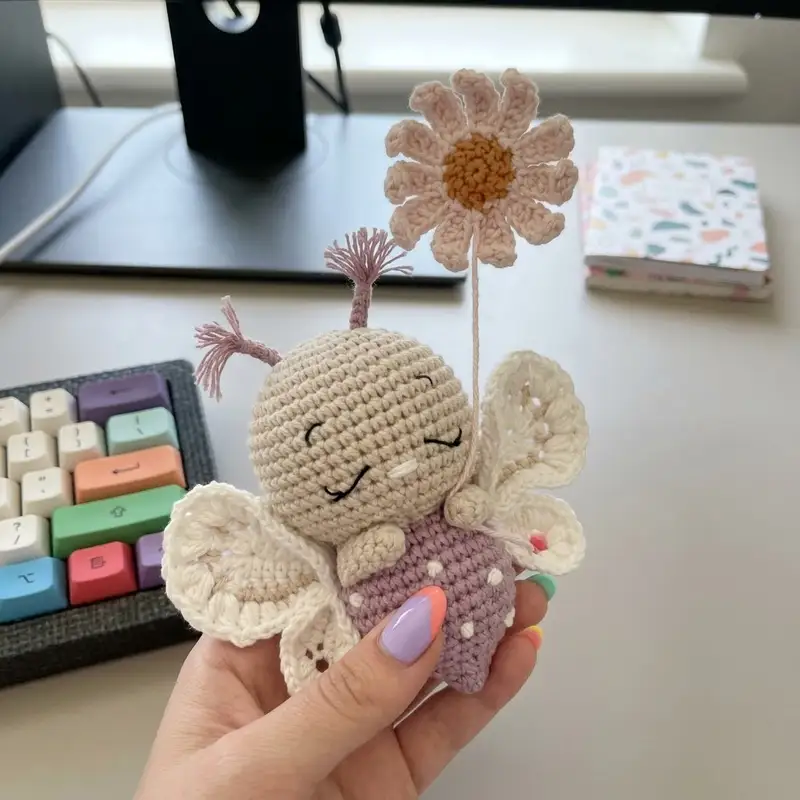 Complimentary Intermediate crochet pattern: Elvina, the delicate butterfly Amigurumi Pattern - Simple to follow guide