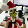 Grinch Inspired Amigurumi Pattern step 1 - construction progress